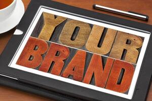 your brand word abstract photo