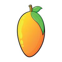 Mango cartoon Illustration flat style artwork concept vector