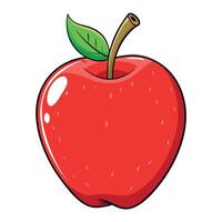 Apple cartoon Illustration flat style artwork concept vector