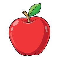 Apple cartoon Illustration flat style artwork concept vector