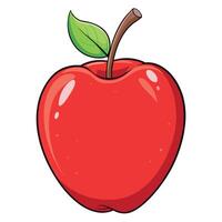 manzana dibujos animados ilustración plano estilo obra de arte concepto vector