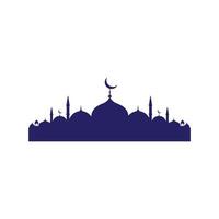 Mosque shape background design vector