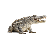 Siamese crocodile isolated on transparent background png