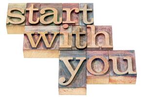 start with you motivational advice photo