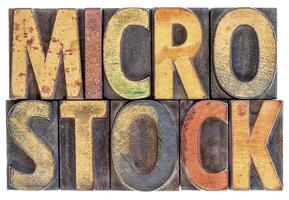 microstock word abstract in wood type photo