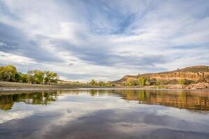 cloudscape over Horsetooth Reservoir photo