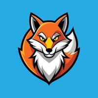 Fox Mascot Logo Design Fox Illustration vector