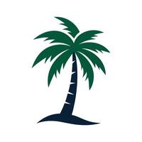 Palm Tree Illustration Palm Tree Logo Design vector