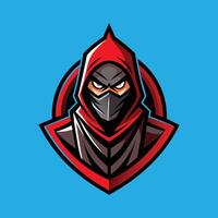 Assassin Mascot Logo Design Ninja Mascot Logo vector