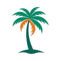 Palm Tree Illustration Palm Tree Logo Design vector