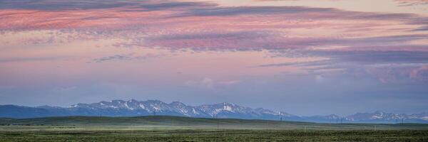 Medicine Bow Mountains panorama photo