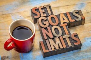 Set goals, not limits photo