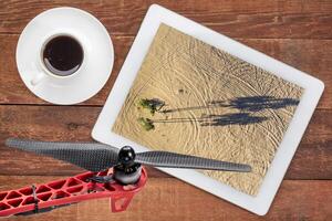 aerial desert landscape photo