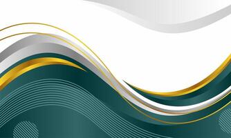 Wave abstract art background template vector