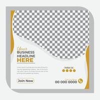 Template for a corporate business social media post for marketing vector