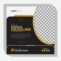 Creative and Stylish corporate business social media post design vector