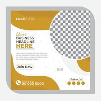 Social media post design for corporate business and Digital Marketing, A Modern design vector