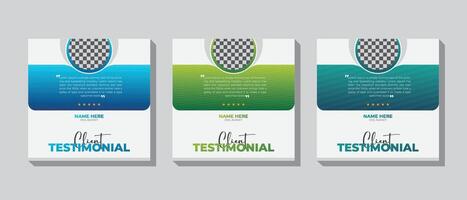 Business-related expert client endorsements, imaginative, vibrant design vector