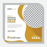 Corporate business social media post design, Modern design, modern shapes, modern background vector