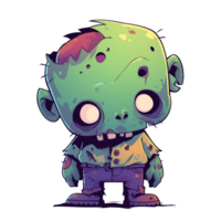 Illustration of cartoon little zombie png