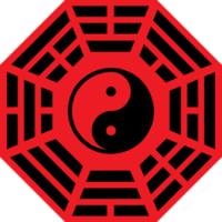 de bagua symbool van taoïsme voor religie concept. png