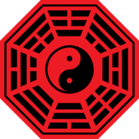 de bagua symbol av taoism för religion begrepp. png