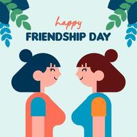 Happy friendship day illustration background vector