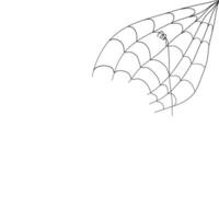 cobweb flat illustration for your horror design decoration. spider web illustration. vector