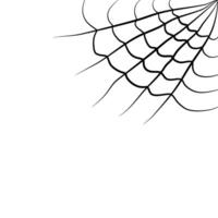 illustration of a spider web in the corner for your design decoration. cobweb illustration. vector