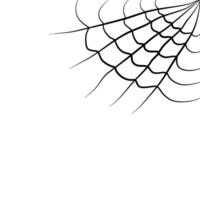 illustration of a spider web in the corner for your design decoration. cobweb illustration. vector