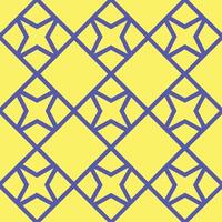 Yellow and blue pattern design vector
