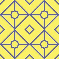 Yellow and blue pattern design vector