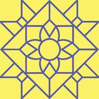 Yellow and blue pattern vector