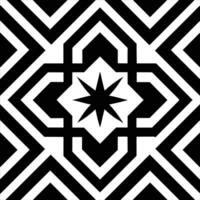 Black and white pattern design vector