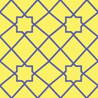 Yellow and blue pattern design vector
