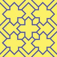 Yellow and blue pattern design vector