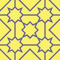 Yellow and blue pattern design vector