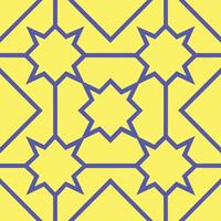 Yellow and blue pattern design vector