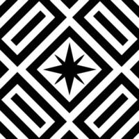 Black and white pattern design vector