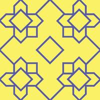 Yellow and blue pattern design vector