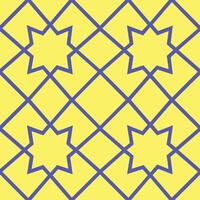 Yellow and blue pattern design vector