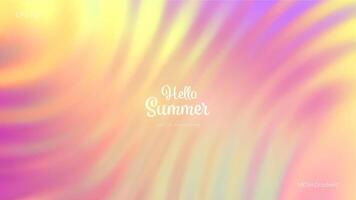 Summer gradient background. Bright colorful warm summer colors. Gradient background in pink and yellow colors with soft transitions. Great for covers, branding, poster, banner. illustration. vector