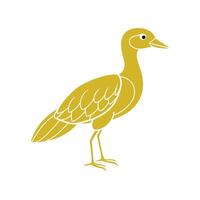 Beautiful bird icon vector