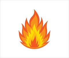 fire logo design vector