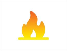 fire logo design vector