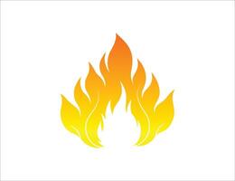 fire logo design vector