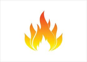 fire logo design vector