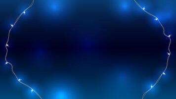 Blue Luminescent Gradient Background Design vector