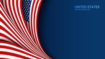 USA Independence day bannner presentation copyspace vector