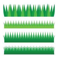 Green Grass Collection on a white background vector